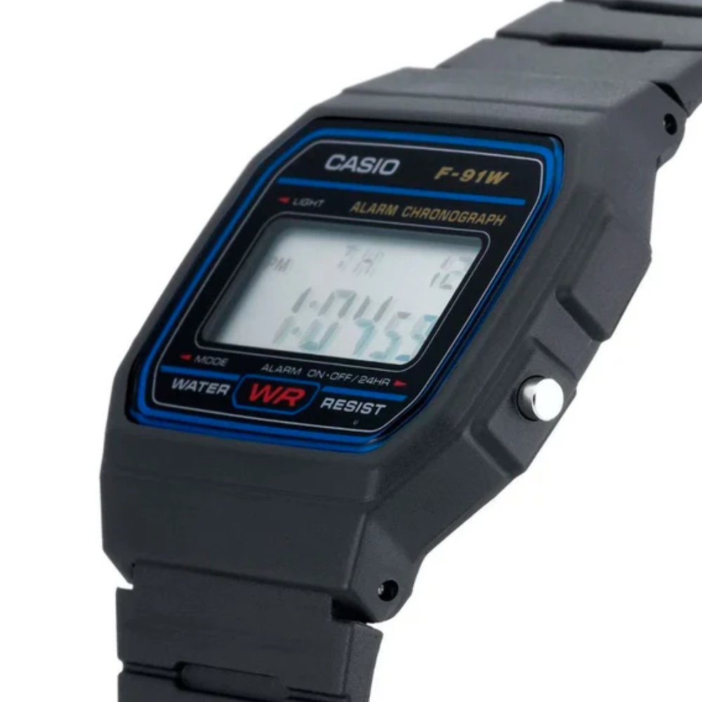 RELOJ CASIO DIGITAL F-91W-1DG UNISEX NEGRO-3