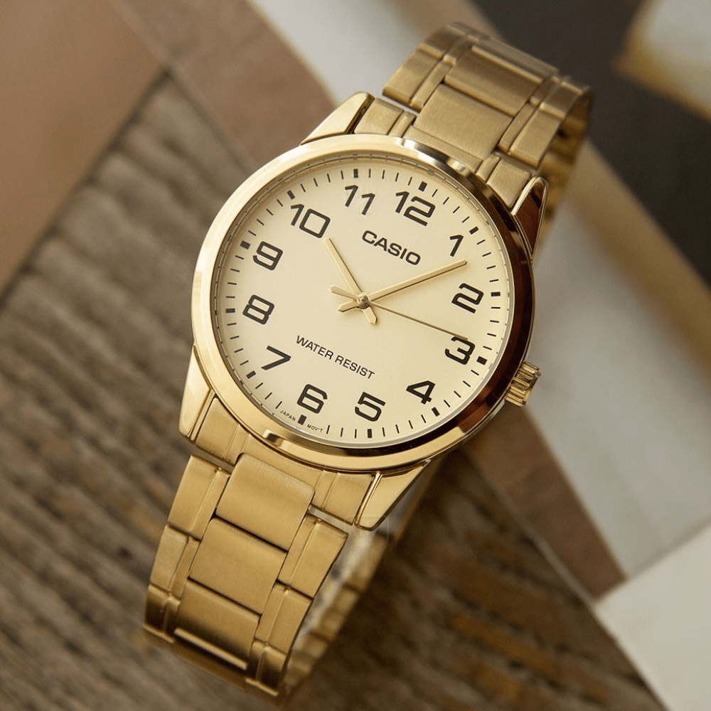 RELOJ CASIO MTP-V001G-9BUDF DORADO HOMBRE-2