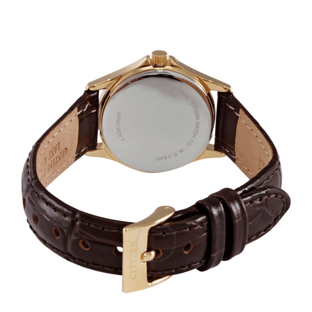 RELOJ CITIZEN EQ2002-07P MUJER QUARTZ DORADO CORREA CAFE-2