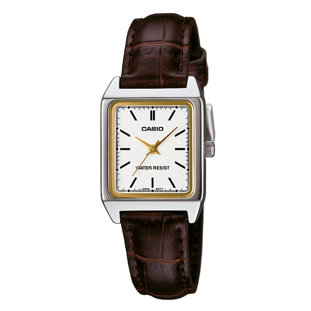 RELOJ CASIO TANK LTP-V007L-7E2UDF MUJER PLATEADO-0