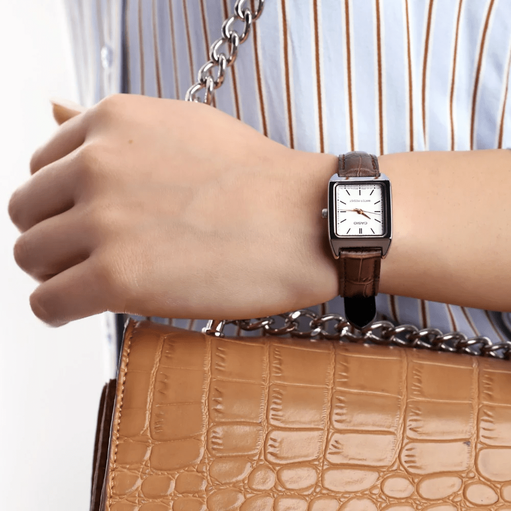 RELOJ CASIO TANK LTP-V007L-7E2UDF MUJER PLATEADO-2