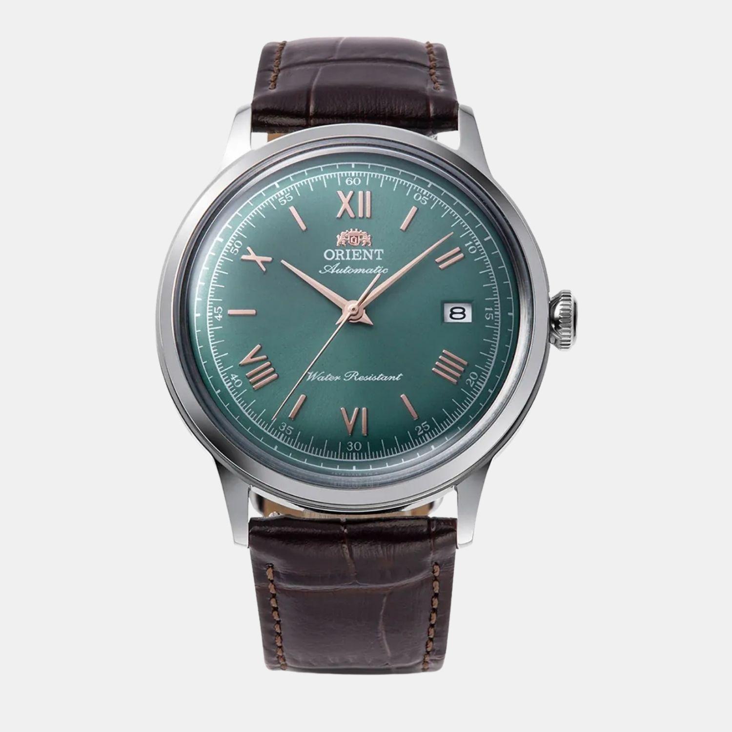 Reloj Orient Bambino RA-AC0023E30B Automático Clásico Plateado Verde Hombre-0