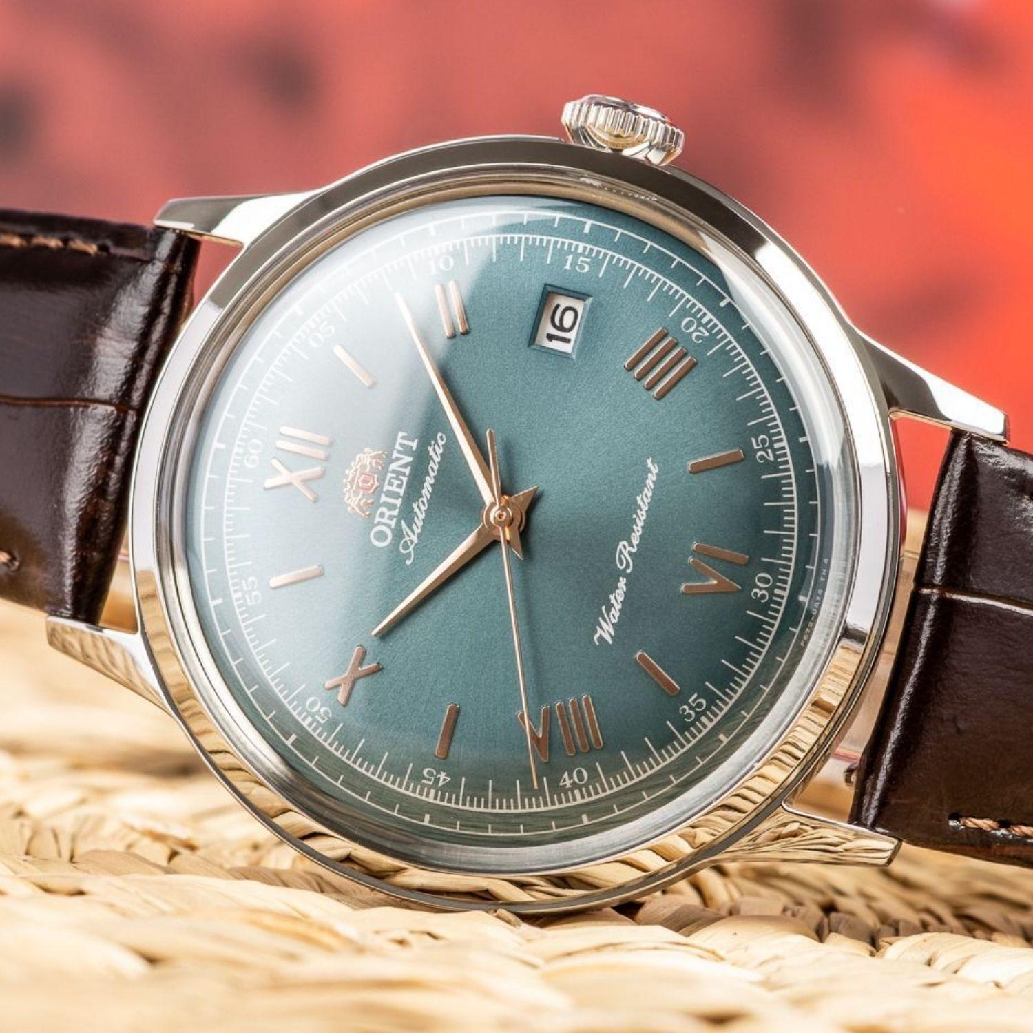 Reloj Orient Bambino RA-AC0023E30B Automático Clásico Plateado Verde Hombre-1