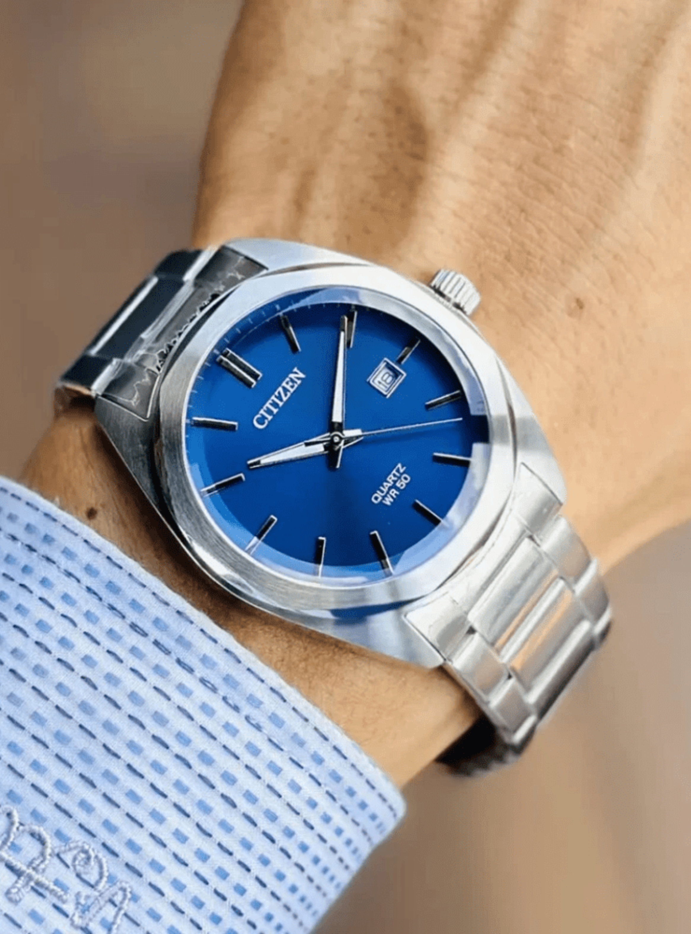 RELOJ CITIZEN BI5110-54L QUARTZ HOMBRE PLATEADO-2