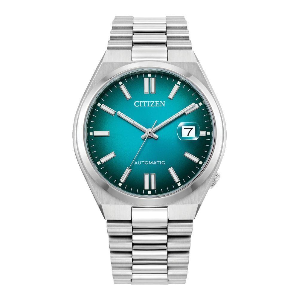 Reloj Citizen Tsuyosa NJ0151-53X Plateado Automático Turquesa Hombre-0