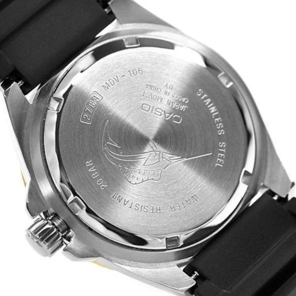  RELOJ CASIO MARLIN MDV-106B-1A3VCF PLATEADO VERDE-3