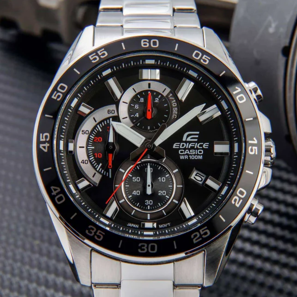 RELOJ CASIO EDIFICE EFV-550D-1AVUDF PLATEADO HOMBRE-3
