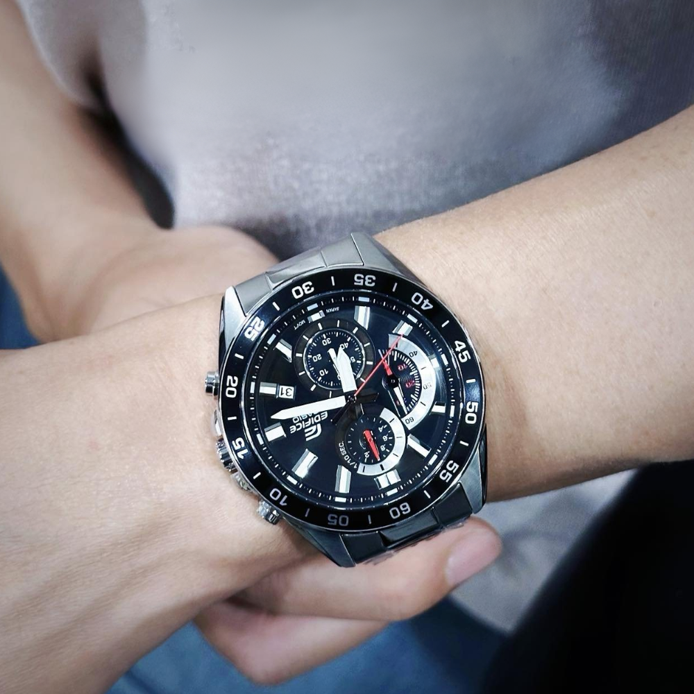 RELOJ CASIO EDIFICE EFV-550D-1AVUDF PLATEADO HOMBRE-6