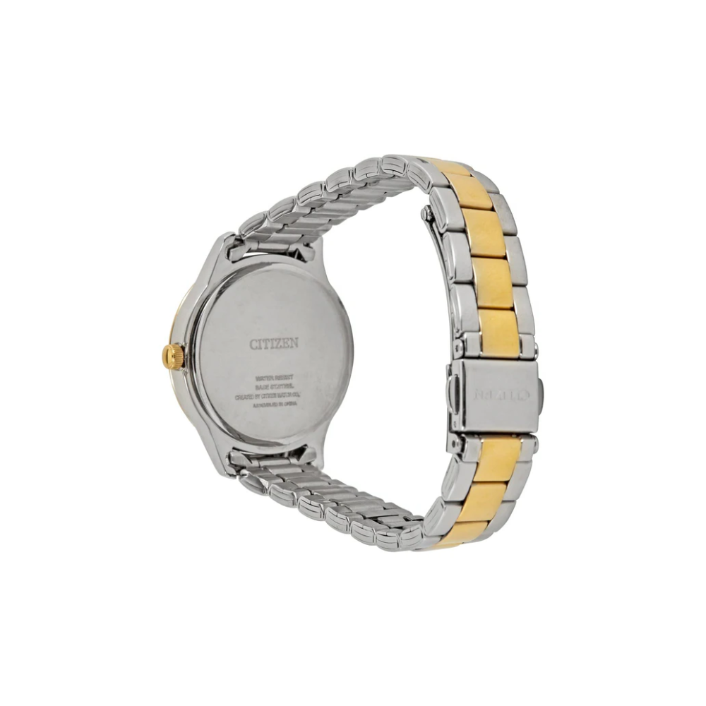 RELOJ CITIZEN EL3084-50D QUARTZ MUJER BICOLOR DORADO/PLATEADO-3