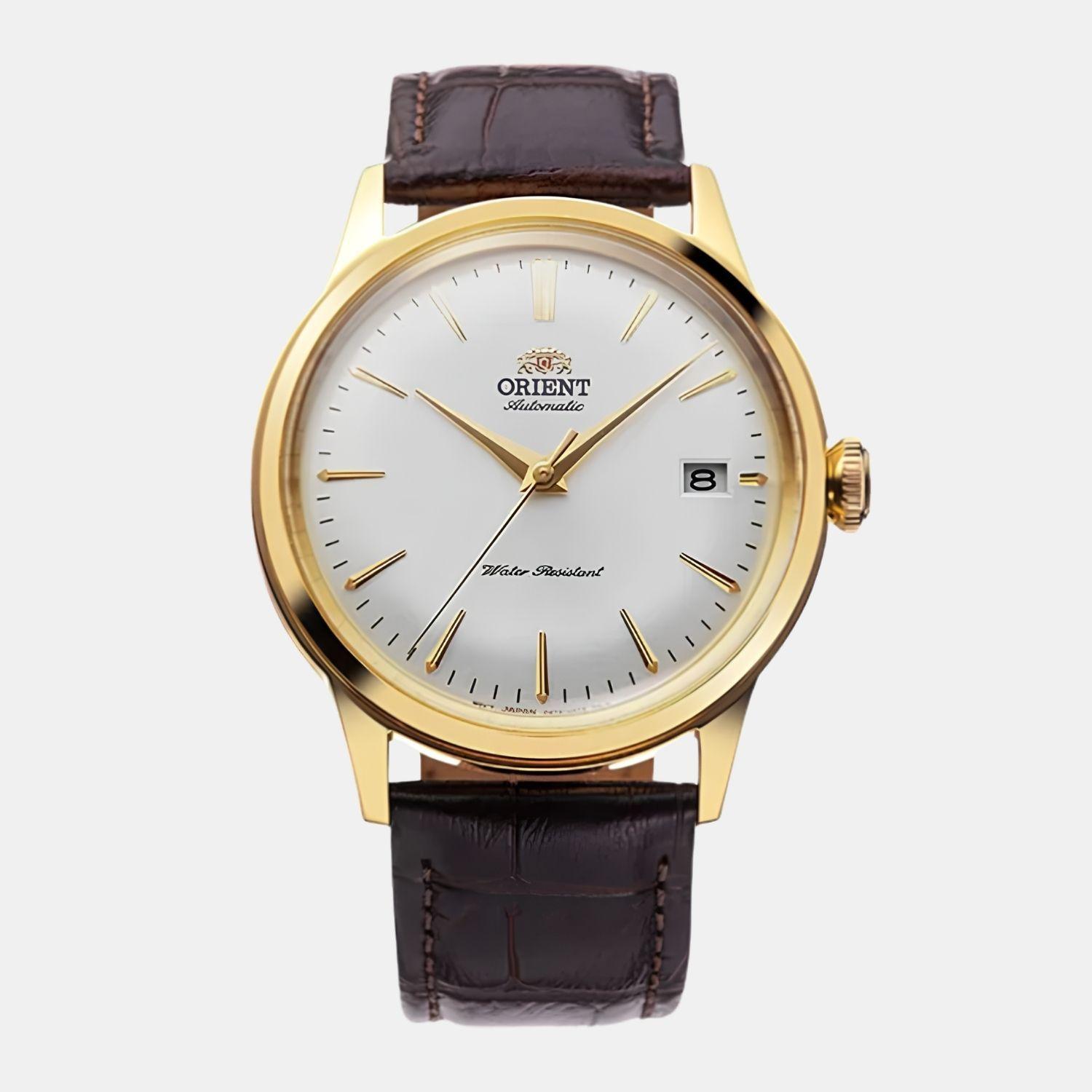 Reloj Orient Bambino RA-AC0M01S30B Version 7 Automático Clásico Dorado Hombre-0