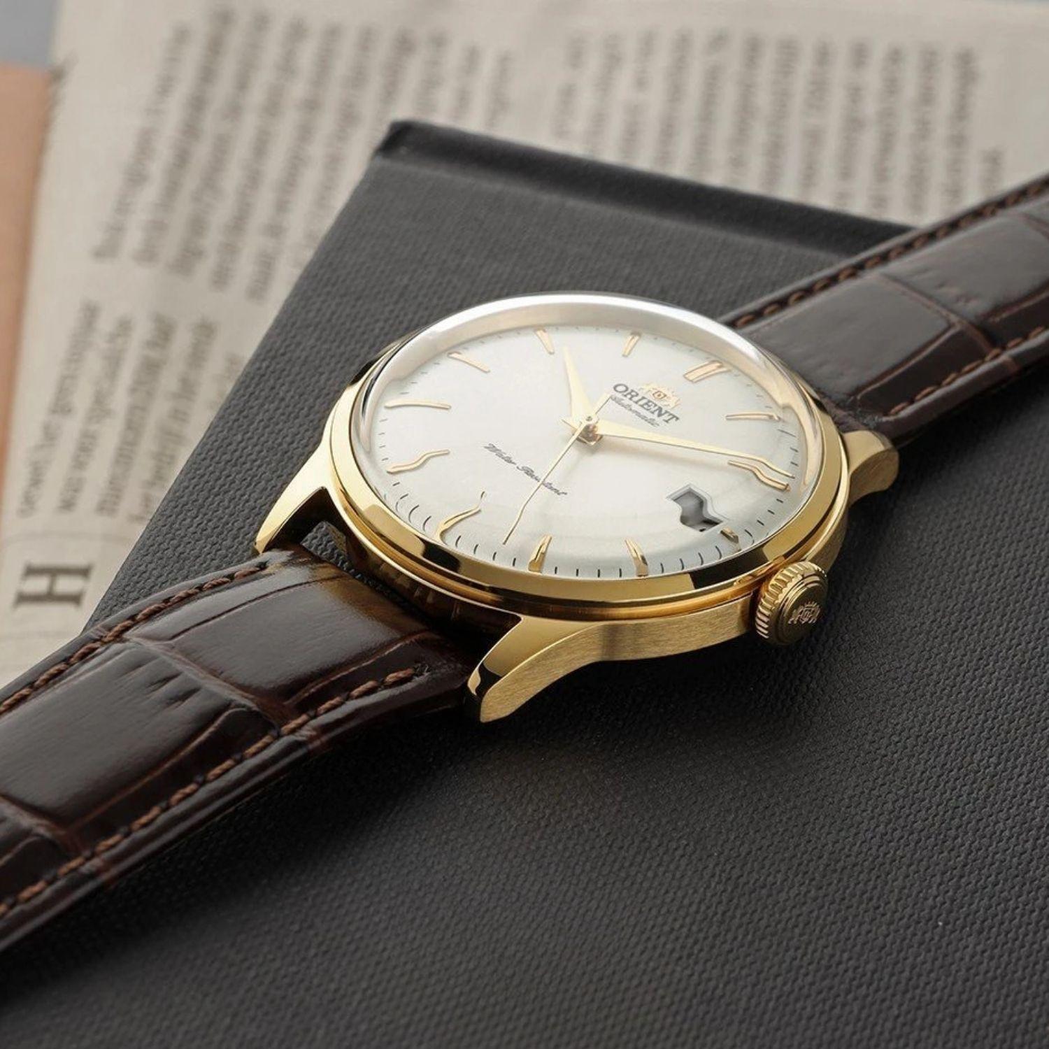 Reloj Orient Bambino RA-AC0M01S30B Version 7 Automático Clásico Dorado Hombre-2