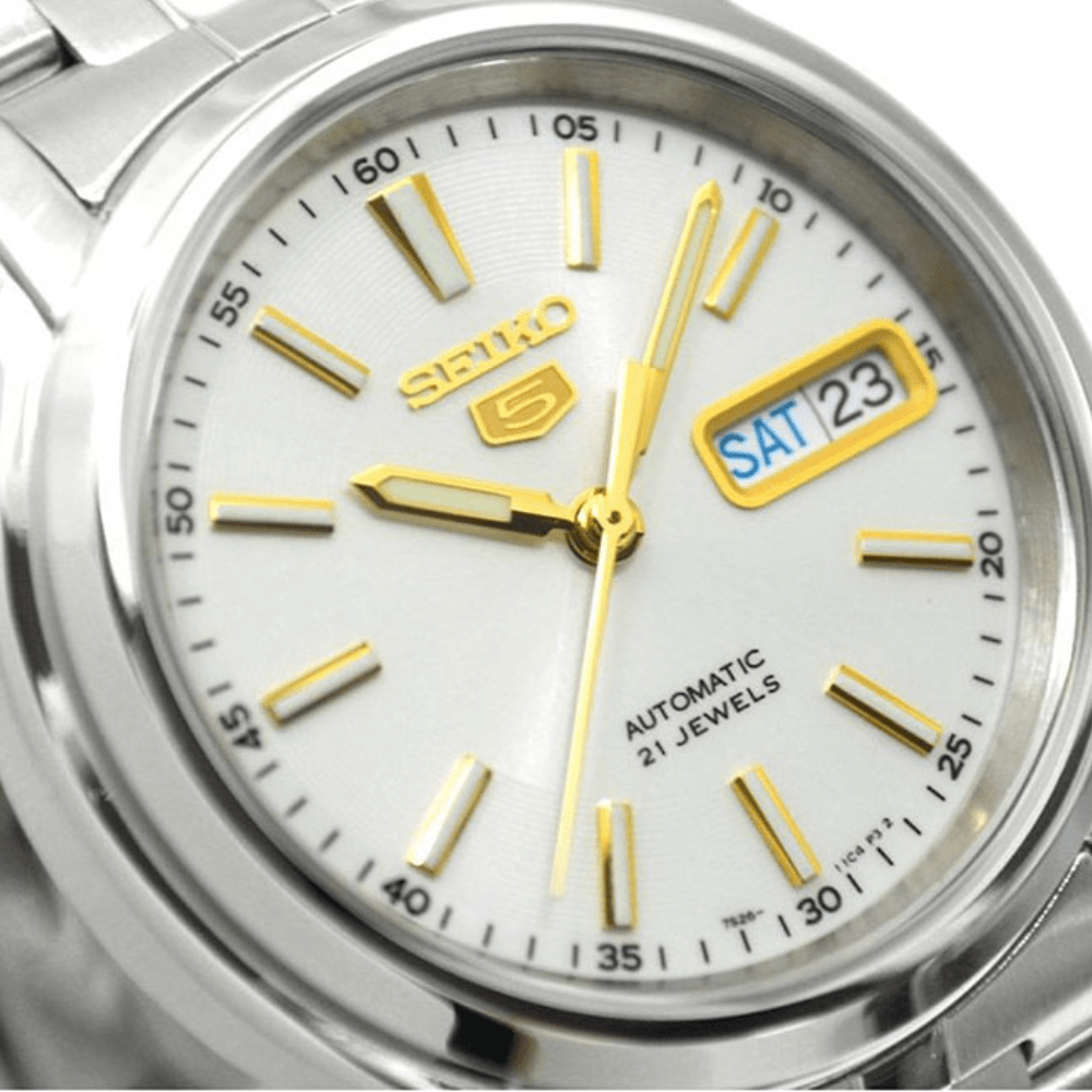 RELOJ SEIKO 5 SNKL77K1 AUTOMÁTICO PLATEADO -2