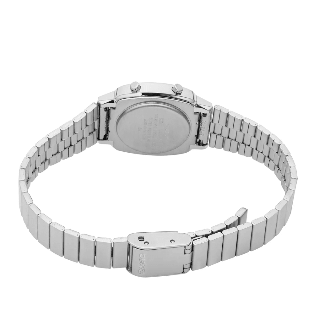 RELOJ CASIO LA670WA-1DF VINTAGE MINI PLATEADO MUJER-3