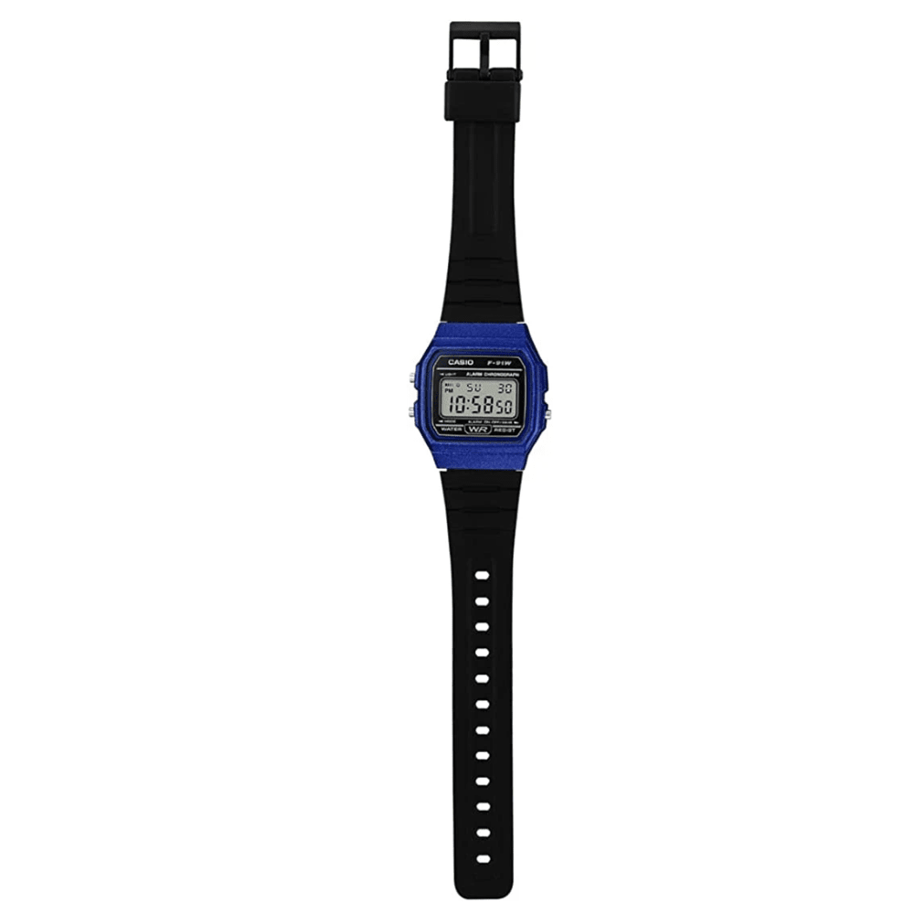 RELOJ CASIO F-91WM-2ADF AZUL HOMBRE -3