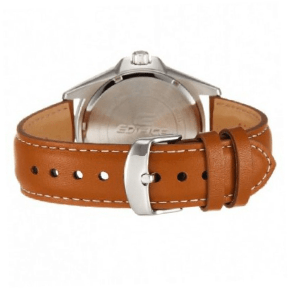 RELOJ CASIO EDIFICE EFV-100L-7AVUDF PLATEADO CORREA CAFE -2