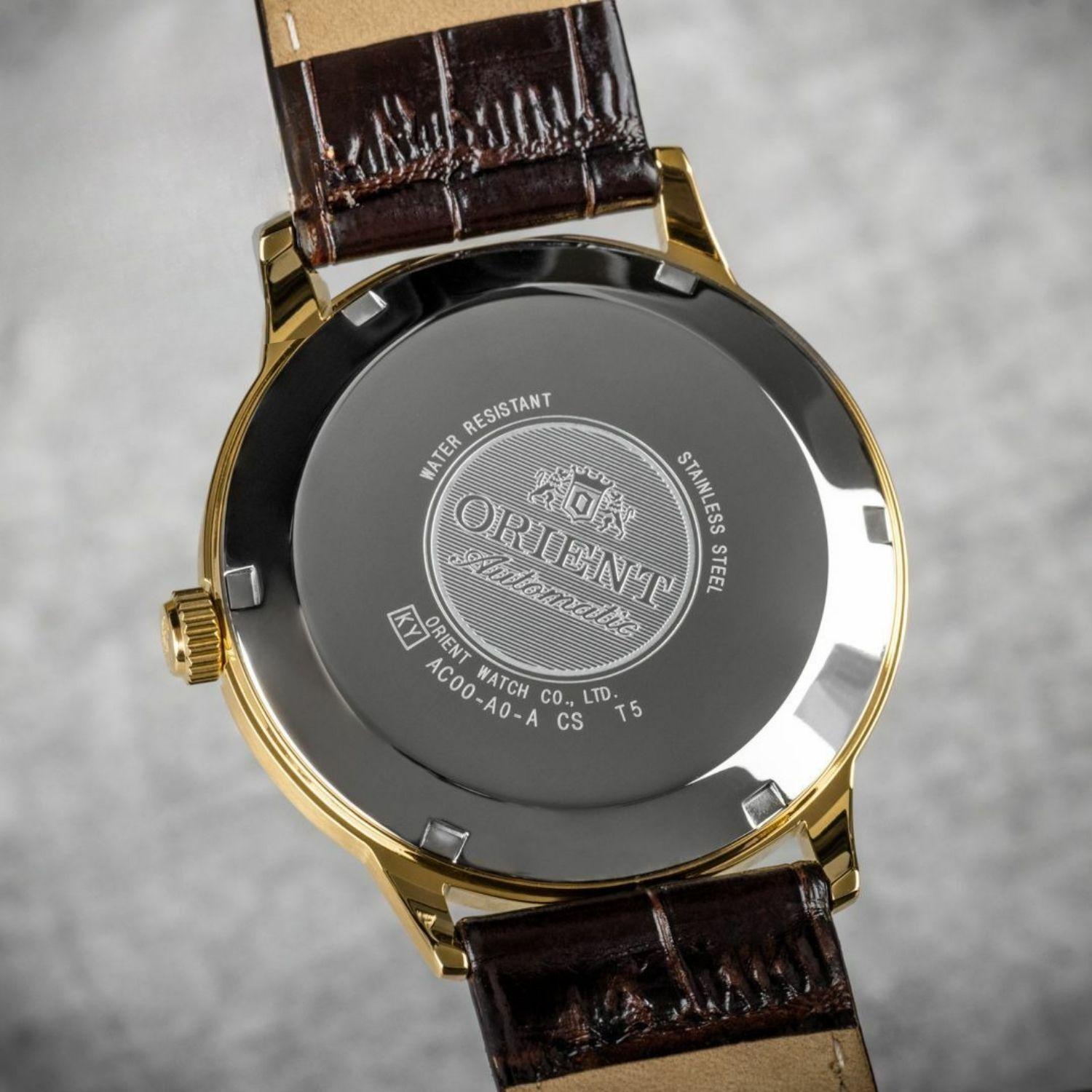 Reloj Orient Bambino TAC00003W0 Automático Clásico Dorado Hombre-5