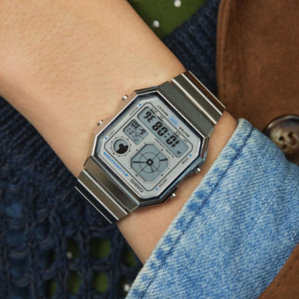 RELOJ CASIO A130WE-7ADF VINTAGE PLATEADO UNISEX-2