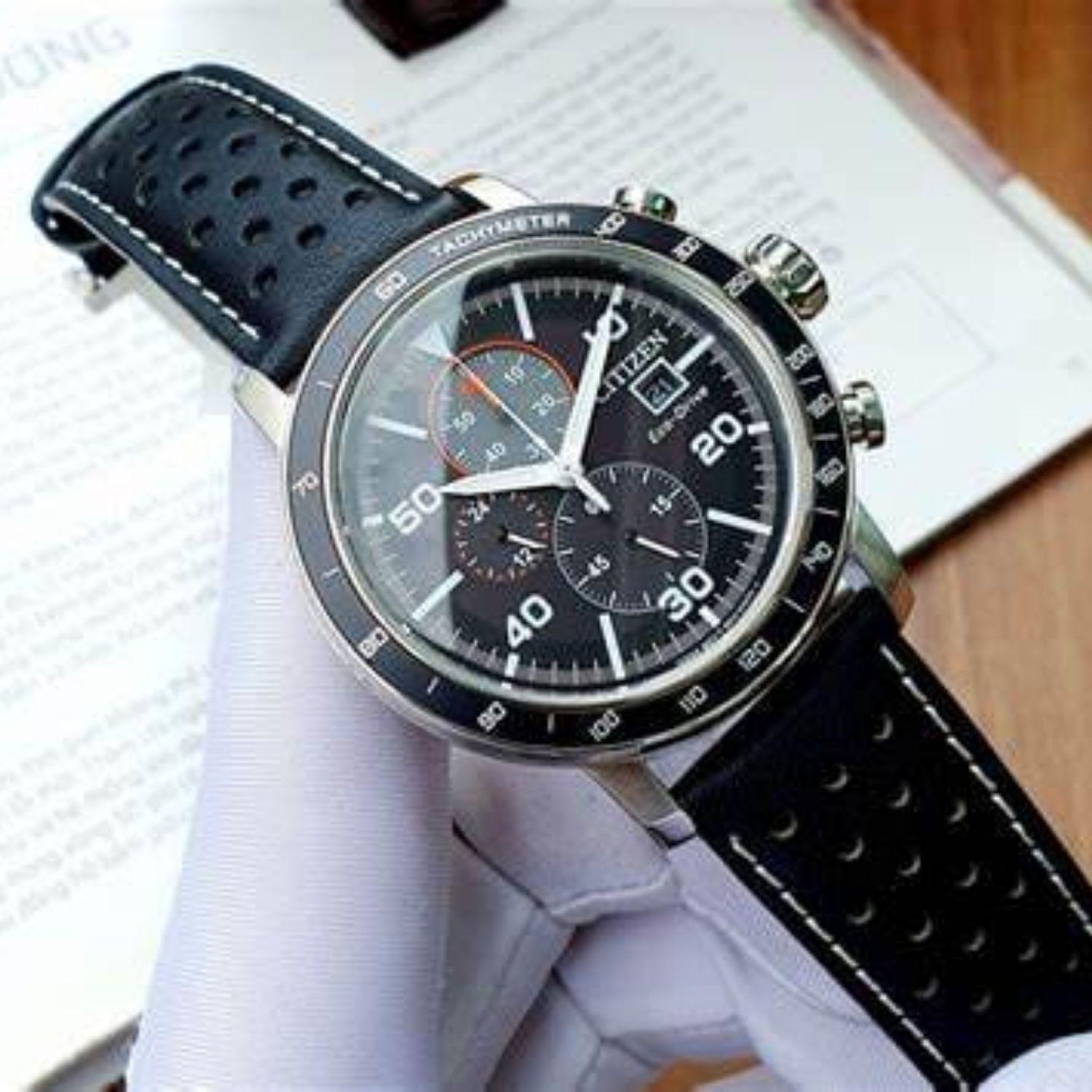 Reloj Citizen Eco-Drive Brycen CA0649-14E Chrono Cuero Hombre-3