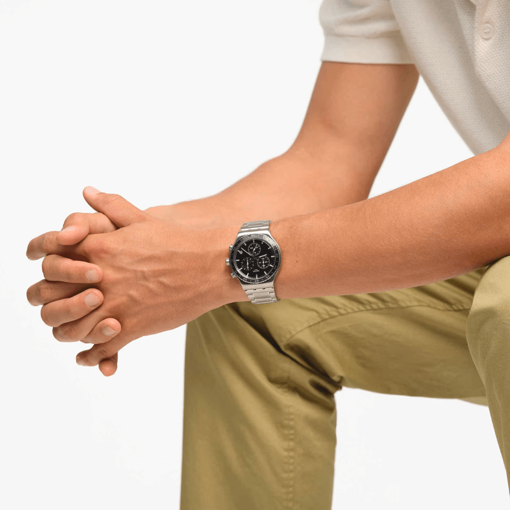 RELOJ SWATCH YVS495G IRONY AT NIGHT PLATEADO HOMBRE-2