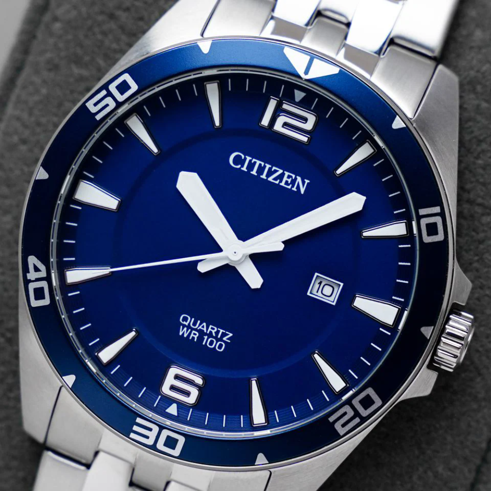 RELOJ CITIZEN BI5058-52L QUARTZ PLATEADO DIAL AZUL-2