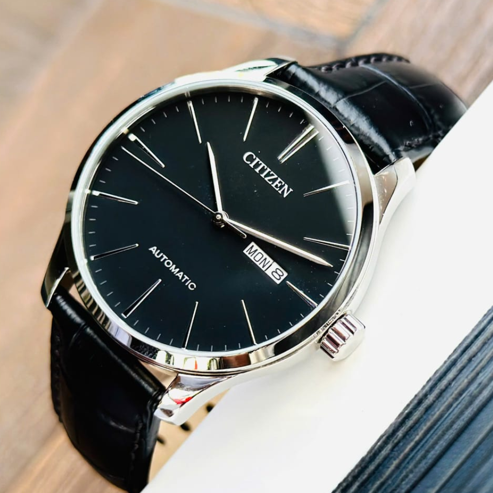 RELOJ CITIZEN NH8350-08E HOMBRE AUTOMATIC PLATEADO NEGRO -3