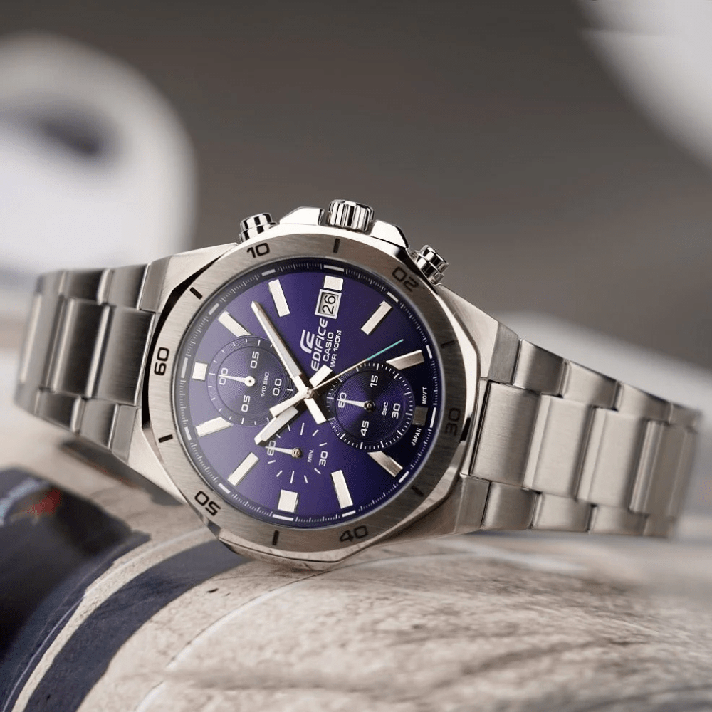 RELOJ CASIO EDIFICE EFV-640D-2AVUDF PLATEADO HOMBRE-1