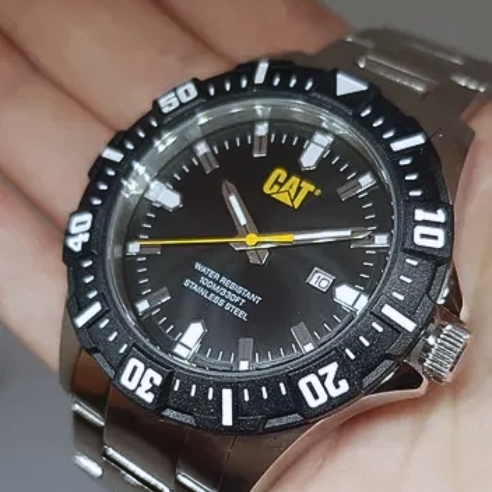 RELOJ CAT PZ.141.11.121 MOTO PLATEADO HOMBRE-2