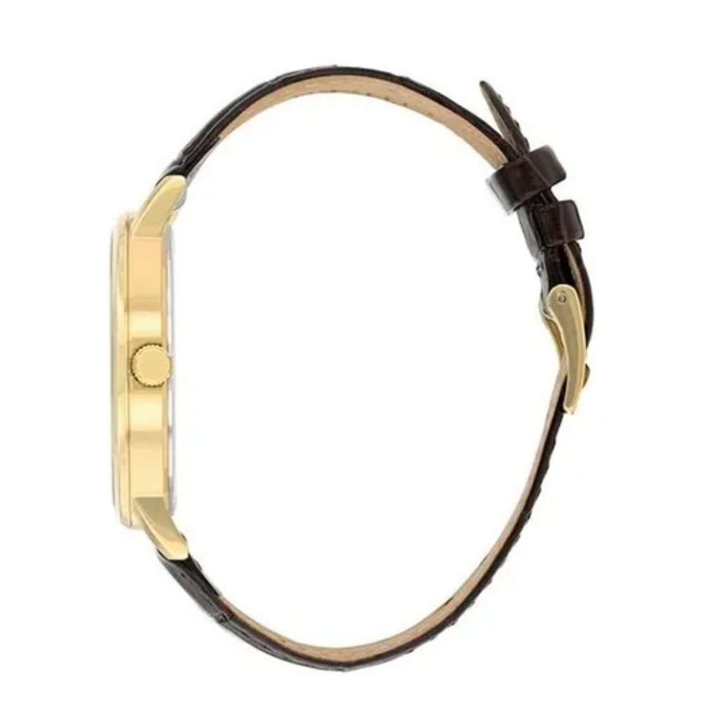  RELOJ CITIZEN BI5072-01A QUARTZ HOMBRE CLASICO DORADO CORREA CUERO CAFE-4