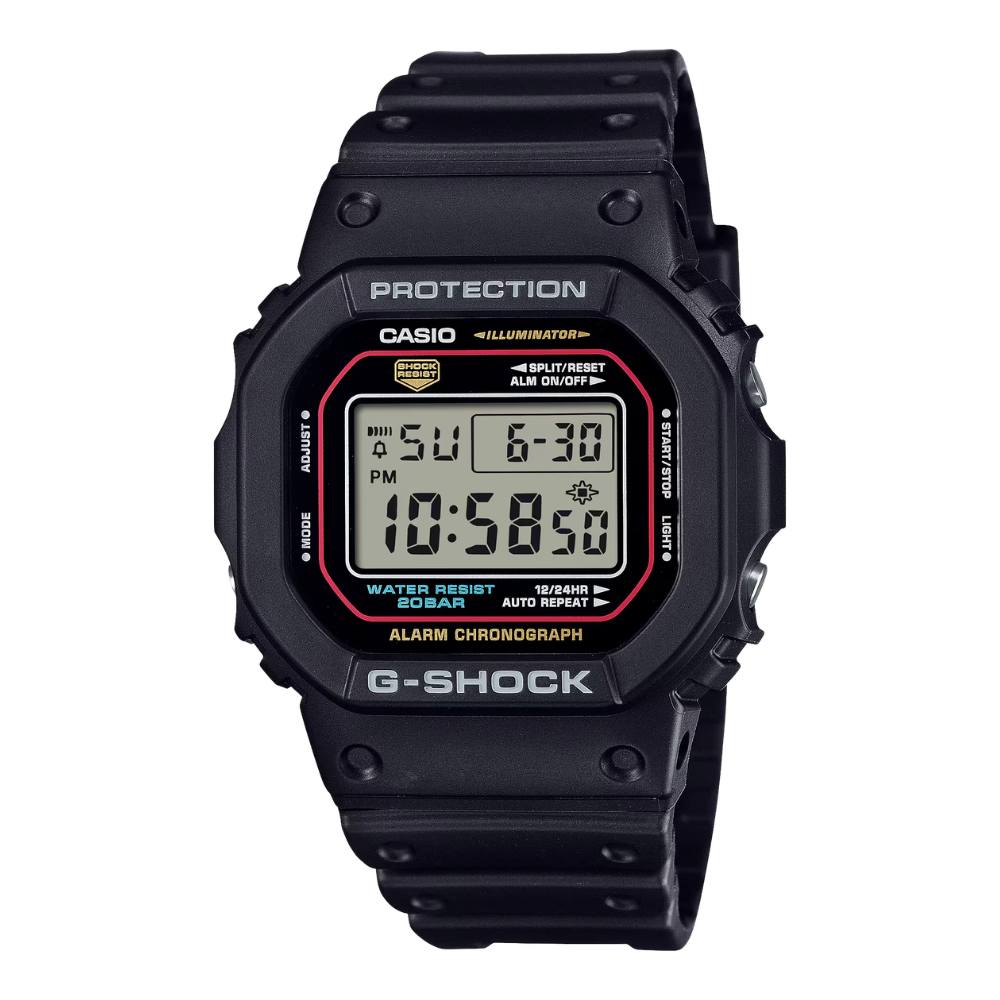  Reloj Casio G-Shock DW-5600RL-1DR Digital Clásico Negro Hombre-0