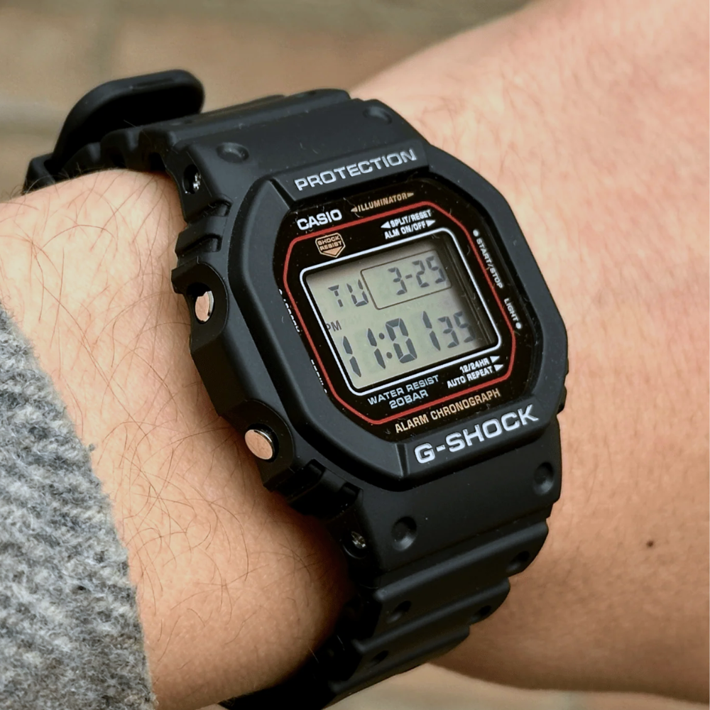  Reloj Casio G-Shock DW-5600RL-1DR Digital Clásico Negro Hombre-1