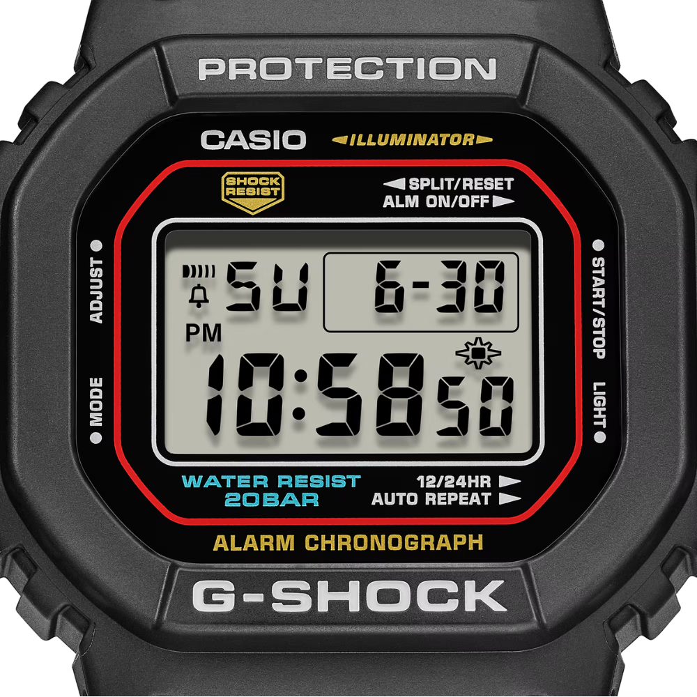  Reloj Casio G-Shock DW-5600RL-1DR Digital Clásico Negro Hombre-2