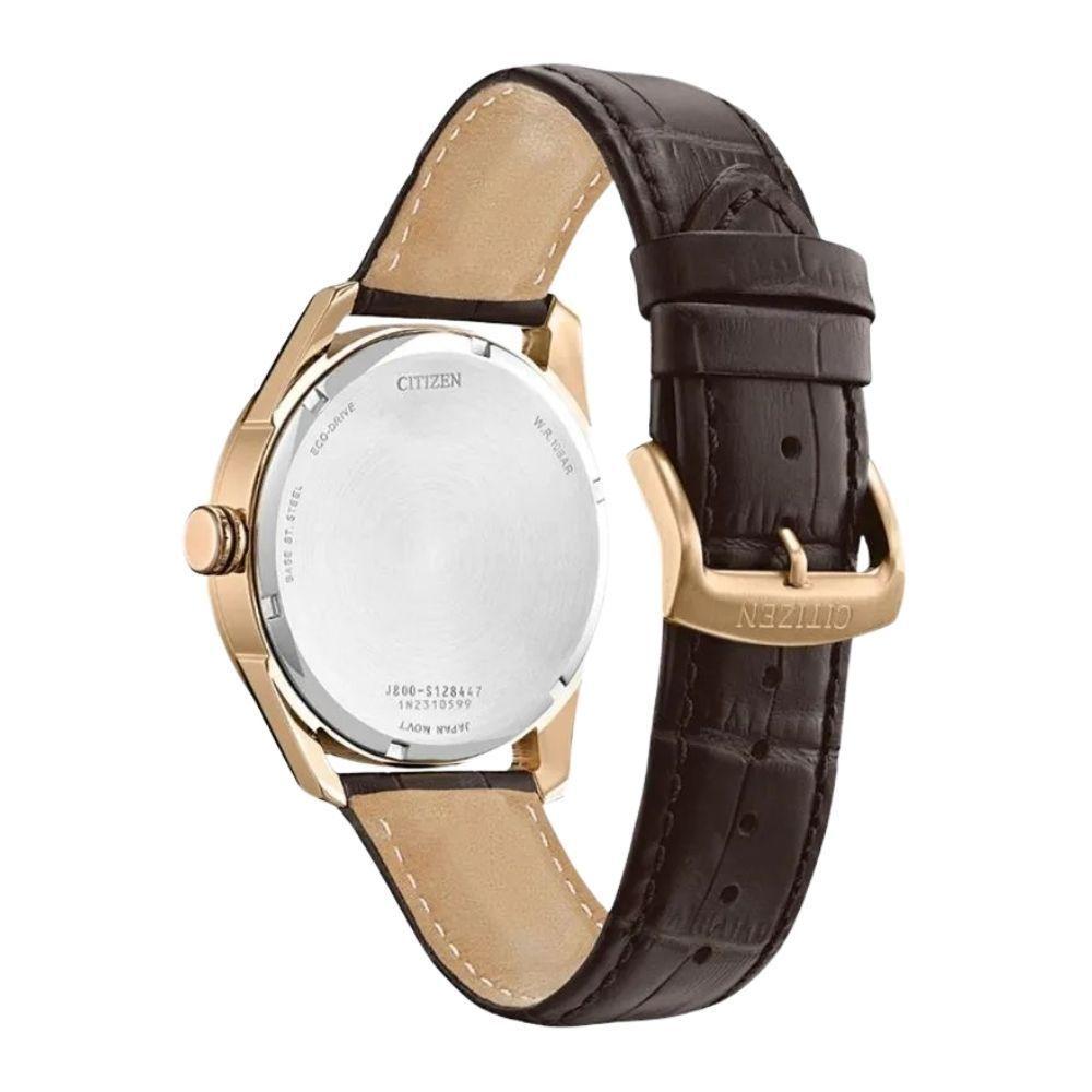 Reloj Citizen Eco-Drive AW0082-01A Oro Rosa Acero Cuero Hombre-6