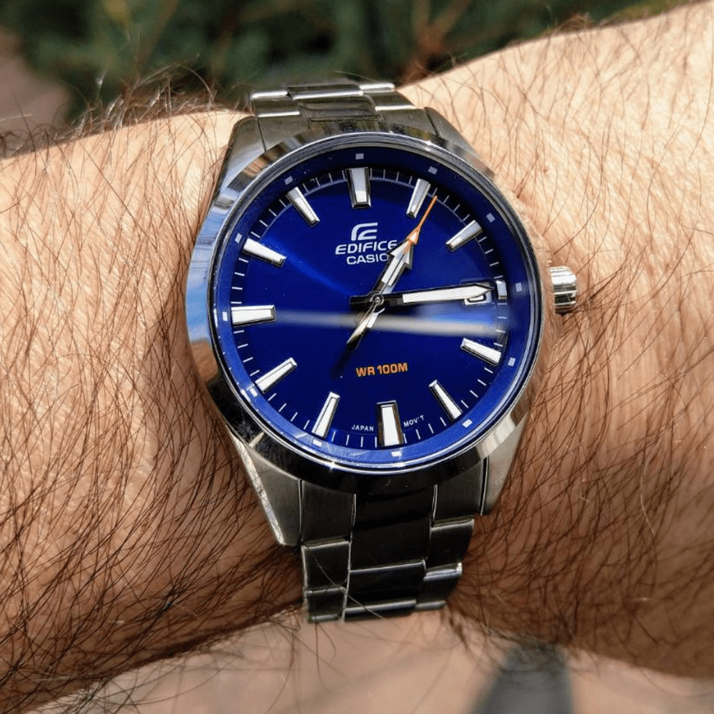 Reloj Casio Edifice EFV-100D-2AVUDF Acero Azul Análogo Plateado Hombre-1