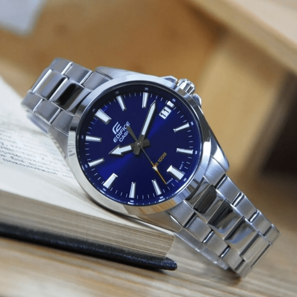 Reloj Casio Edifice EFV-100D-2AVUDF Acero Azul Análogo Plateado Hombre-2