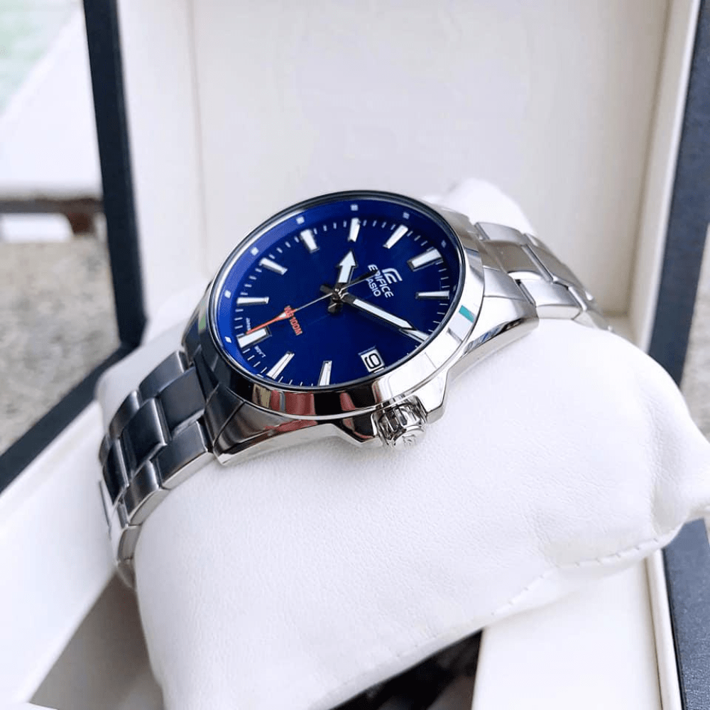 Reloj Casio Edifice EFV-100D-2AVUDF Acero Azul Análogo Plateado Hombre-3