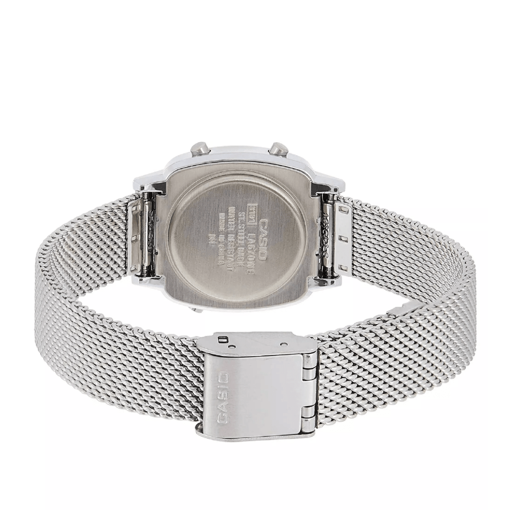RELOJ CASIO LA670WEM-7DF VINTAGE MINI PLATEADO MUJER-4