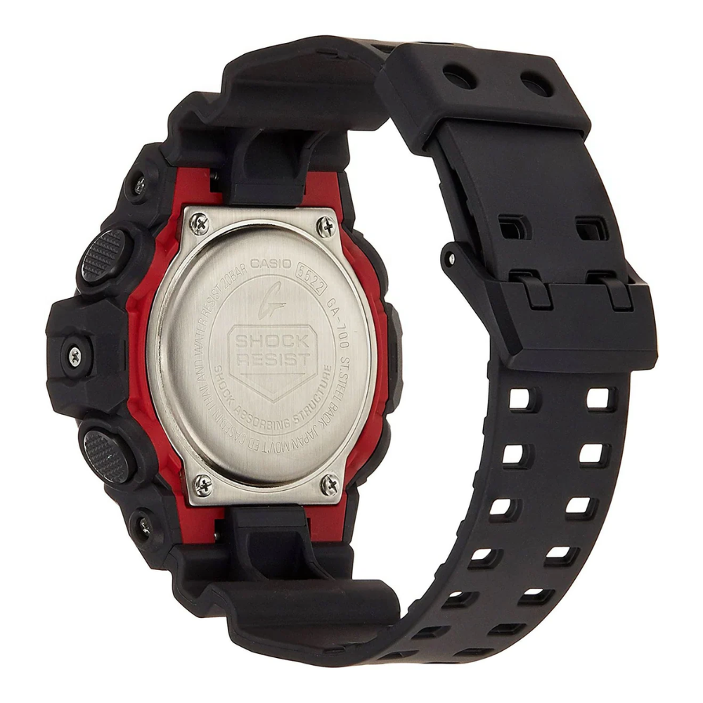 Reloj Casio G-Shock GA-700-1ADR Análogo-Digital Táctico Negro Hombre-5