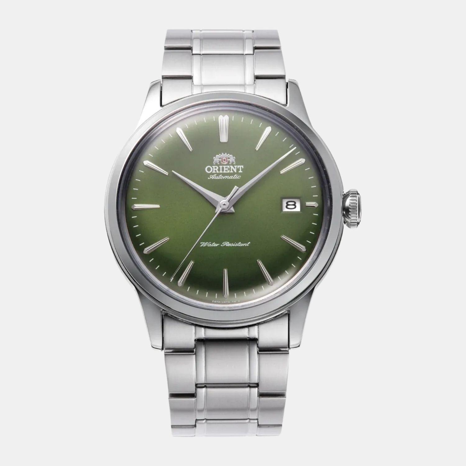 Reloj Orient Bambino RA-AC0M09E30B Automático Clásico Plateado Verde Hombre-0