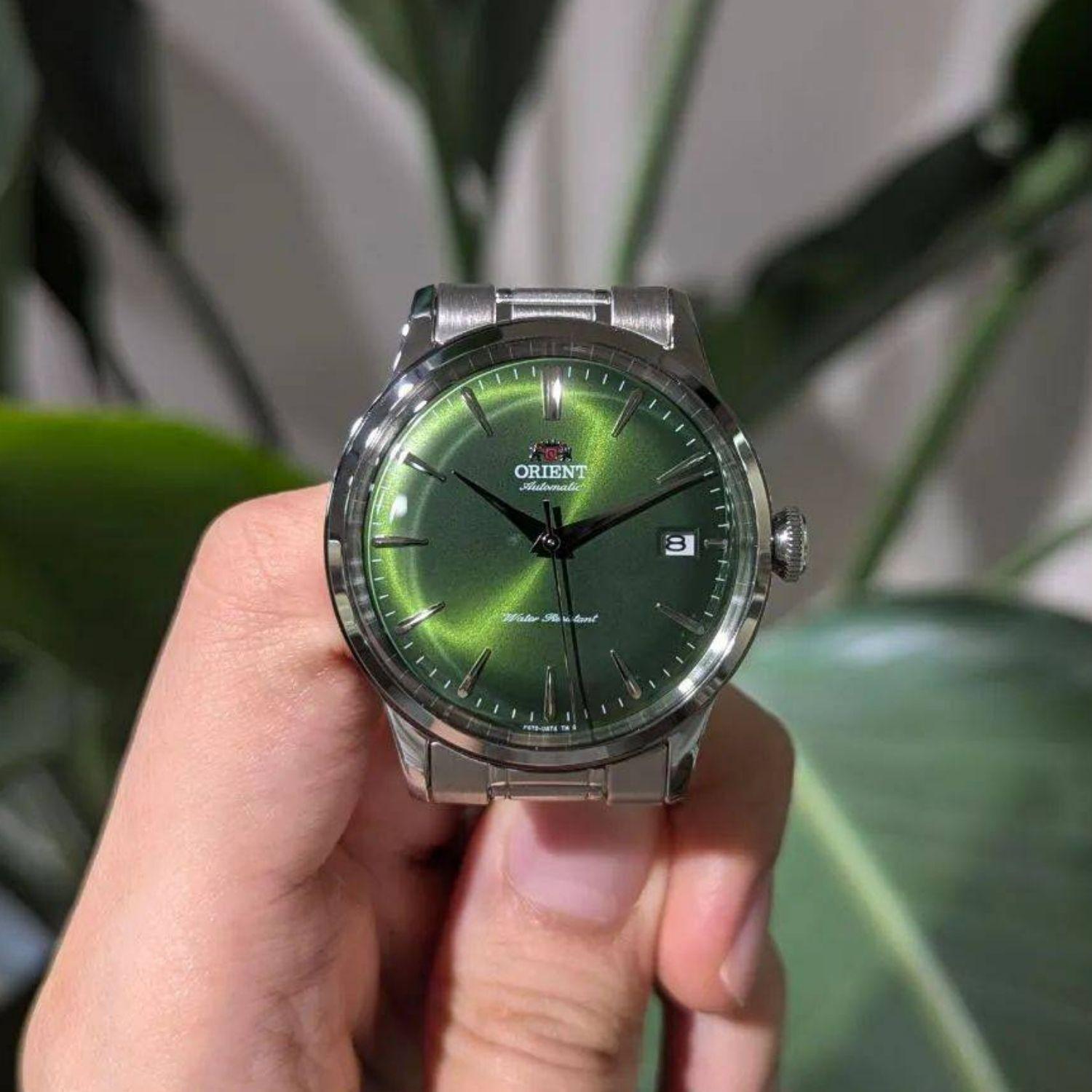 Reloj Orient Bambino RA-AC0M09E30B Automático Clásico Plateado Verde Hombre-2