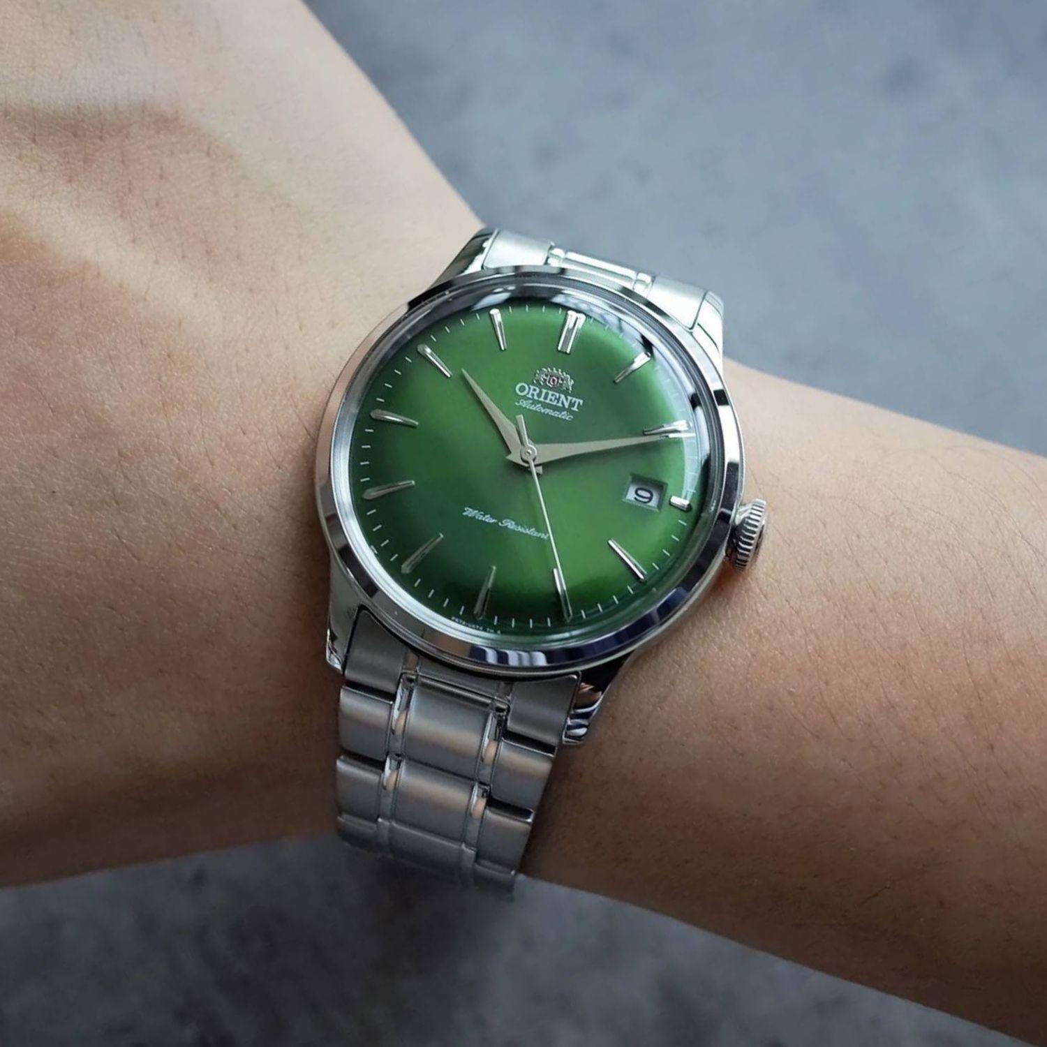 Reloj Orient Bambino RA-AC0M09E30B Automático Clásico Plateado Verde Hombre-3