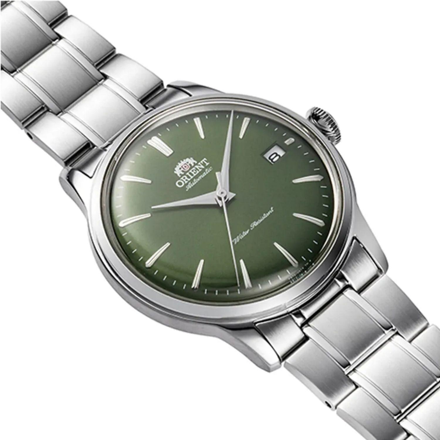 Reloj Orient Bambino RA-AC0M09E30B Automático Clásico Plateado Verde Hombre-4