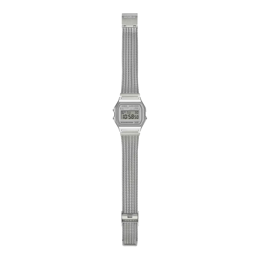 RELOJ CASIO A158WEM-7DF PLATEADO UNISEX -3