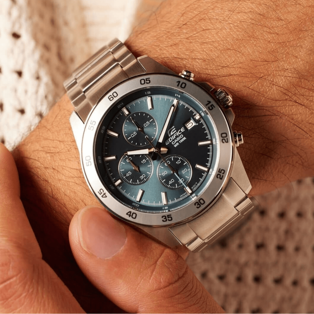 Reloj Casio Edifice EFR-526D-2AV Acero Análogo Plateado Hombre-1