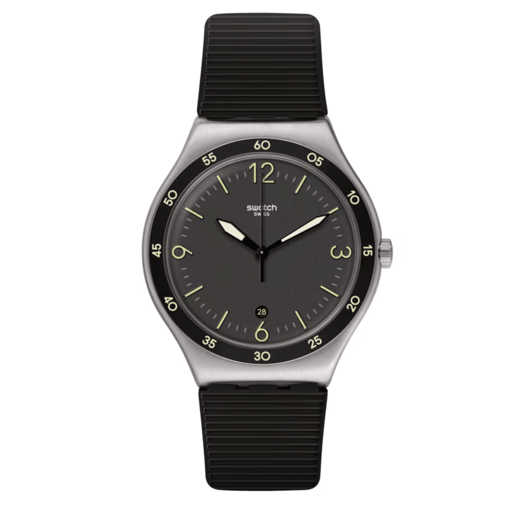 RELOJ SWATCH YWS454 BLACK SUIT BIG PLATEADO/NEGRO HOMBRE-0