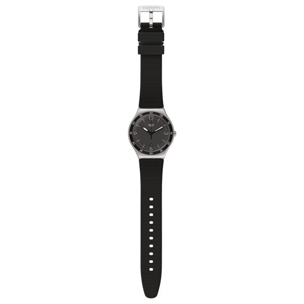 RELOJ SWATCH YWS454 BLACK SUIT BIG PLATEADO/NEGRO HOMBRE-2