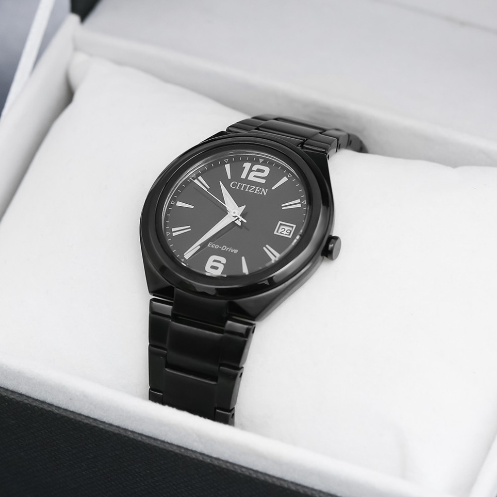 RELOJ CITIZEN FE6025-52E MUJER ECO-DRIVE NEGRO-2