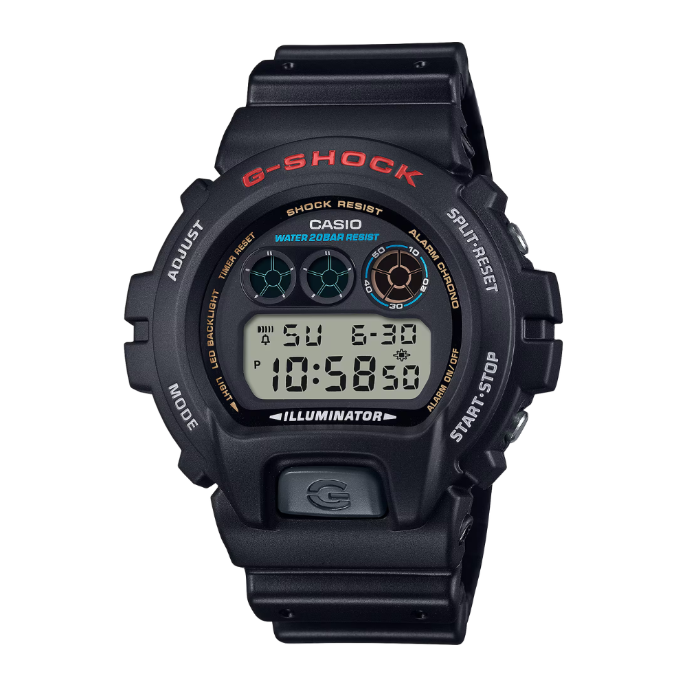 Reloj Casio G-Shock DW-6900U-1DR Digital Three-Eye Clásico Urbano Negro Hombre-0