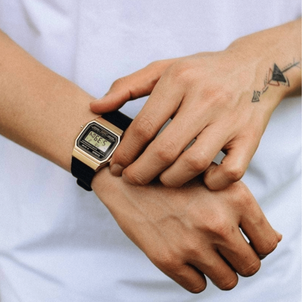 RELOJ CASIO F-91WM-9ADF DORADO UNISEX-2