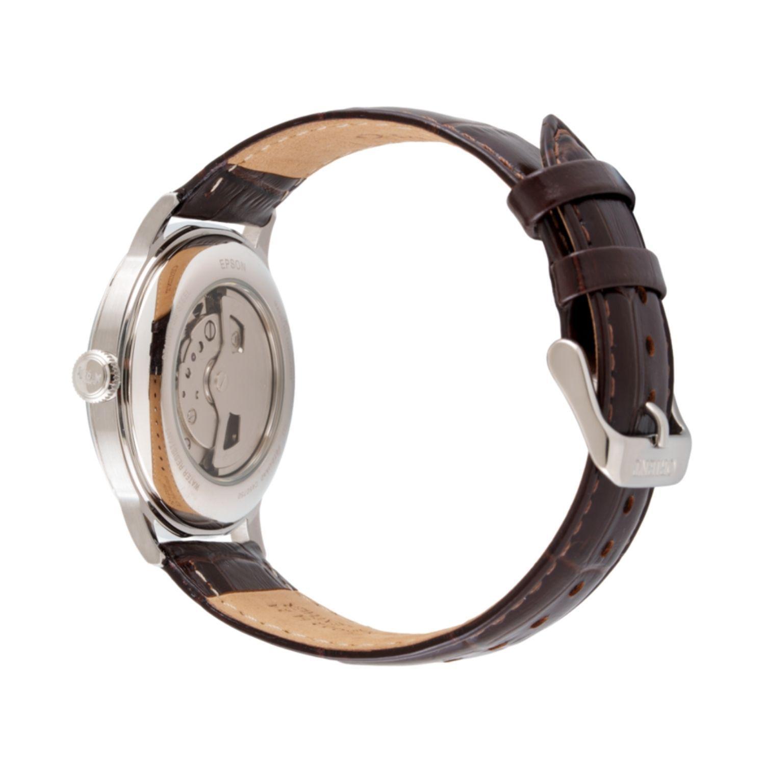 Reloj Orient Bambino RA-AG0002S30B Open Heart Automático Clásico Plateado Hombre-7
