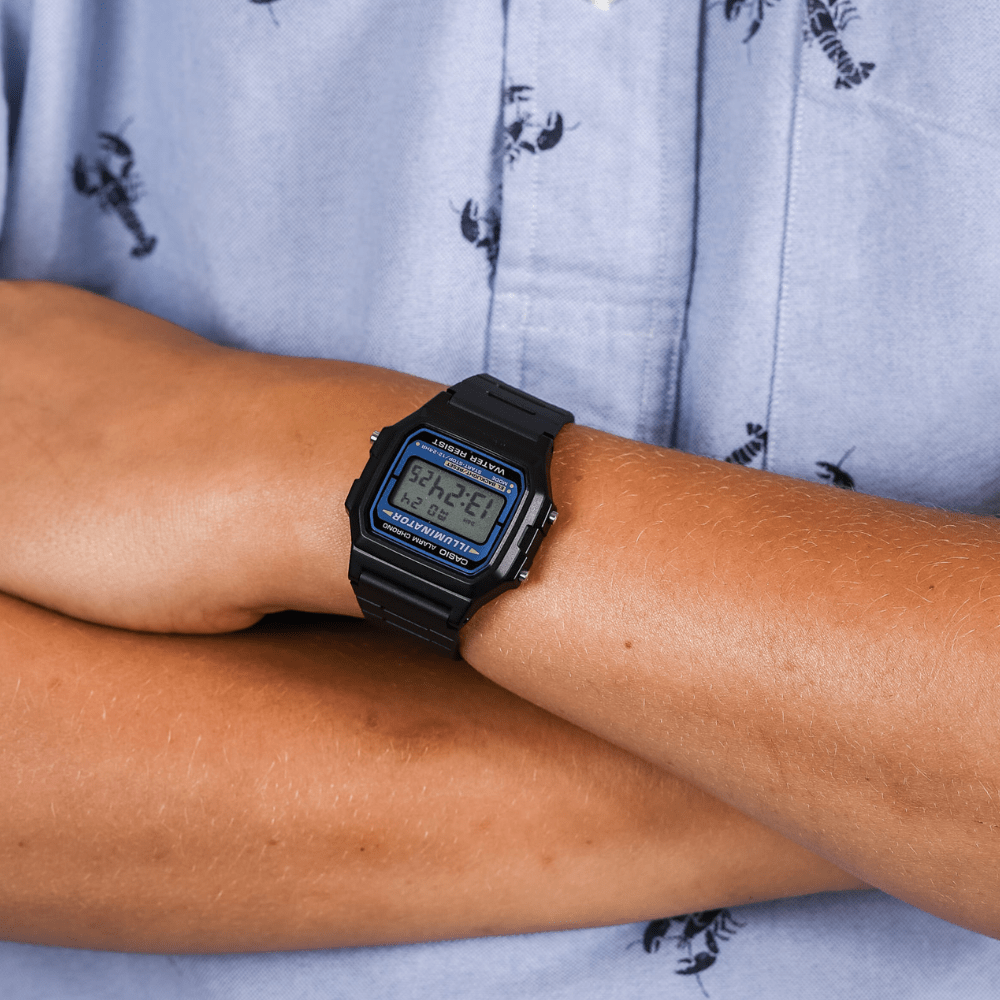 RELOJ CASIO F-201WA-1ADF VINTAGE NEGRO HOMBRE-2
